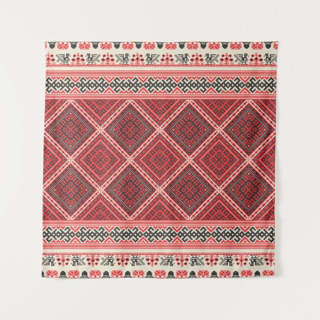 Decorative repeating pattern inspired by tradition tapestry (Front)