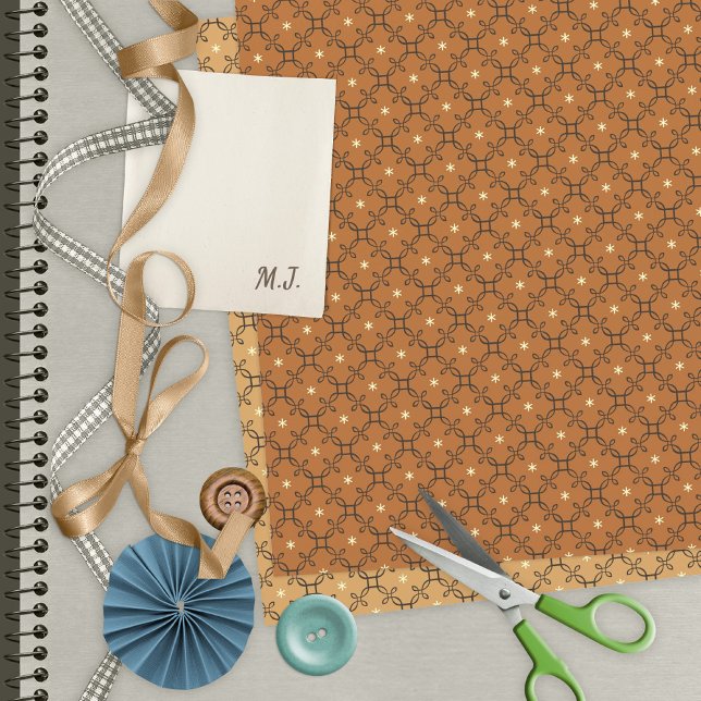 Decorative retro quatrefoil star scrapbook paper   (Creator Uploaded)