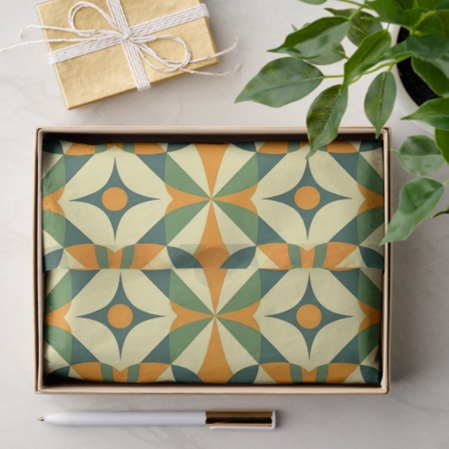 Decorative retro seamless pattern tissue paper (Gift)