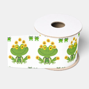 decorative ribbon children frogs grosgrain ribbon