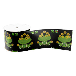 decorative ribbon children frogs grosgrain ribbon