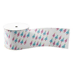 Decorative Ribbon Christmas Trees Grosgrain Ribbon
