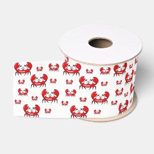 decorative ribbon red crabs grosgrain ribbon