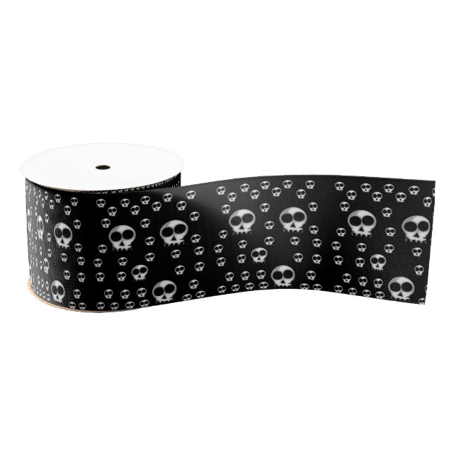 decorative ribbon skeletons grosgrain ribbon (Spool)