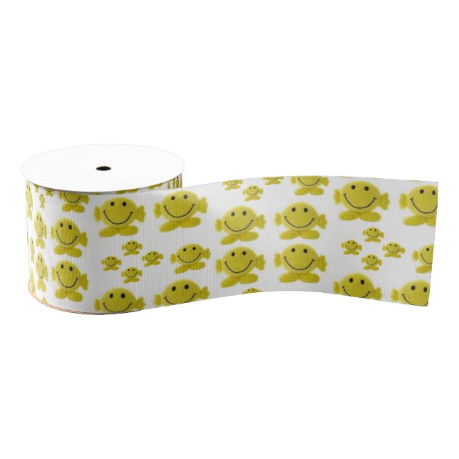 decorative ribbon smiles grosgrain ribbon (Spool)