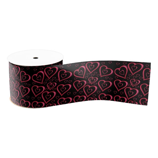 decorative ribbon valentines love grosgrain ribbon (Spool)