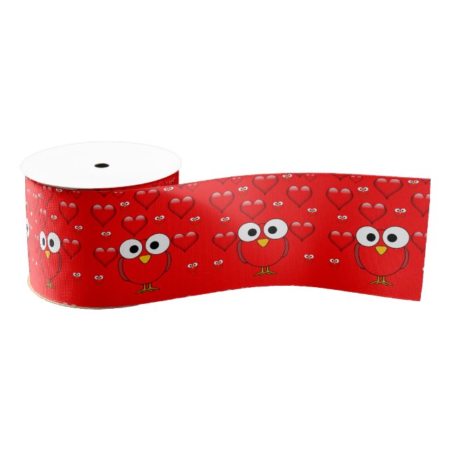 decorative ribbon valentines love grosgrain ribbon (Spool)