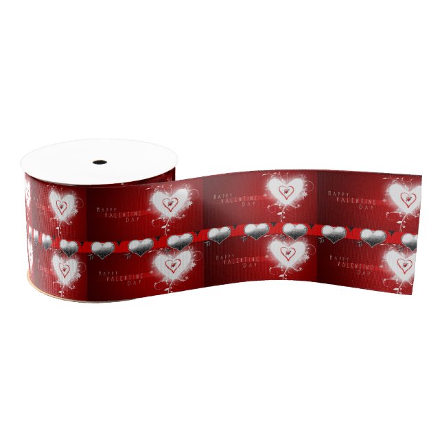 decorative ribbon valentines love grosgrain ribbon (Spool)