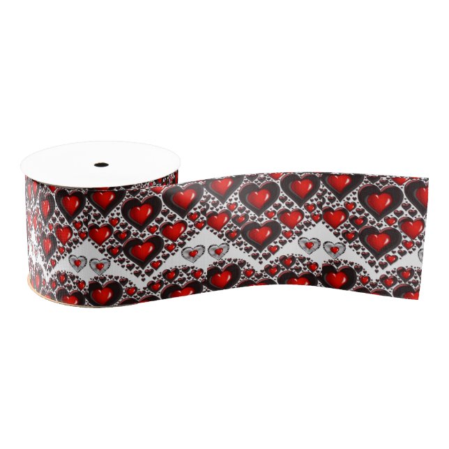decorative ribbon valentines love grosgrain ribbon (Spool)