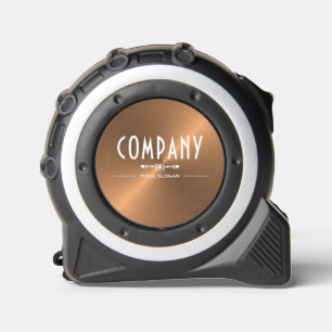 Decorative Rose Gold Metal Effect Company Name 1