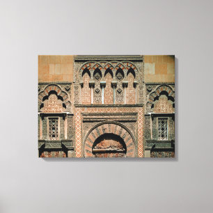 Decorative scheme above the doorway canvas print
