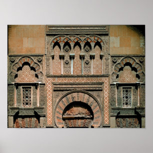 Decorative scheme above the doorway poster