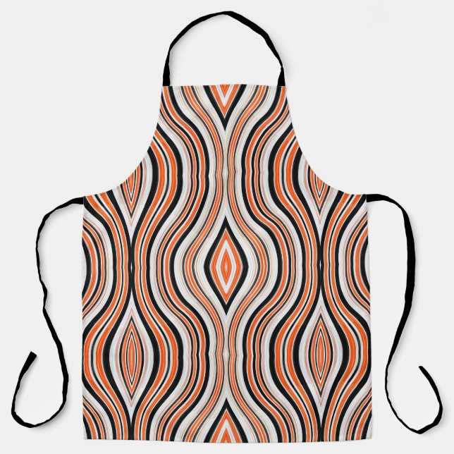 Decorative seamless light grey, black and antique  apron (Front)