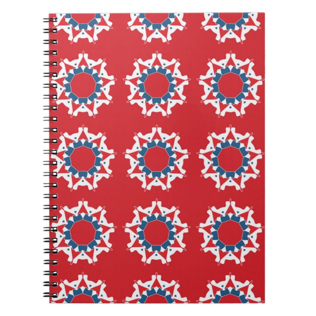 Decorative seamless pattern. Abstract texture desi Notebook (Front)