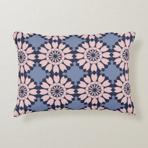 Decorative seamless pattern of different geometric cushion