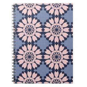 Decorative seamless pattern of different geometric notebook