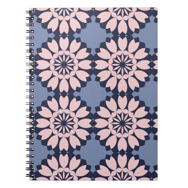 Decorative seamless pattern of different geometric notebook (Front)