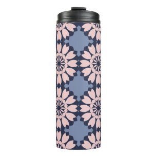 Decorative seamless pattern of different geometric thermal tumbler