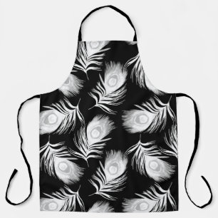 Decorative seamless pattern with beautiful peacock apron