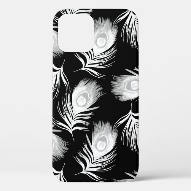 Decorative seamless pattern with beautiful peacock Case-Mate iPhone case (Back)