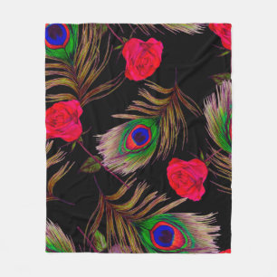 Decorative seamless pattern with beautiful waterco fleece blanket