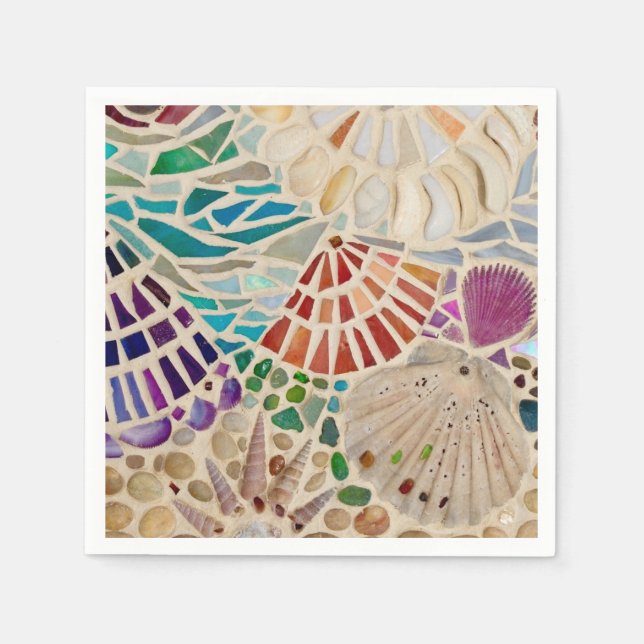 Decorative Seashells Napkin (Front)