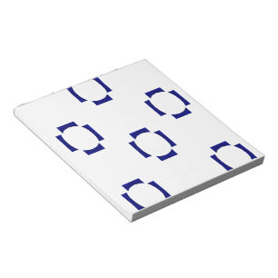 decorative shapes on white notepad