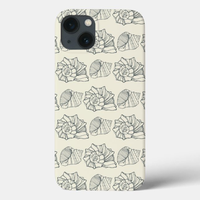 Decorative Shells Pattern Case-Mate iPhone Case (Back)