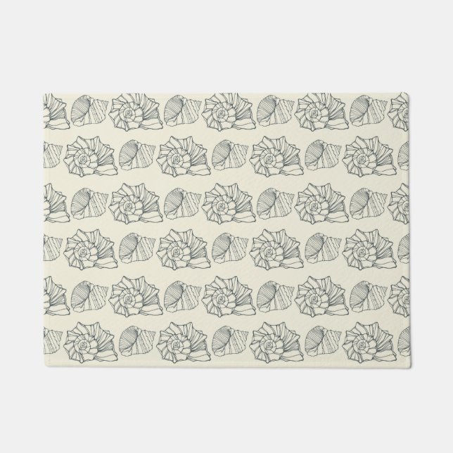 Decorative Shells Pattern Doormat (Front)