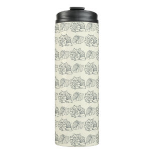 Decorative Shells Pattern Thermal Tumbler