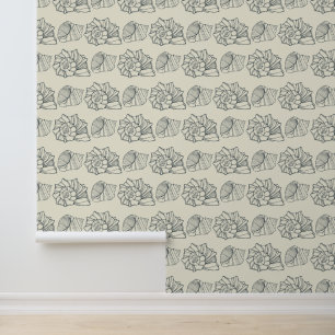 Decorative Shells Pattern Wallpaper