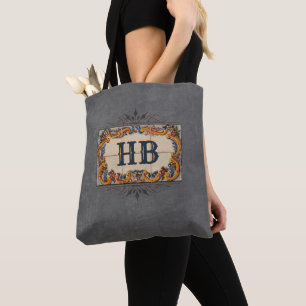 Decorative Sign with your Initials Tote Bag