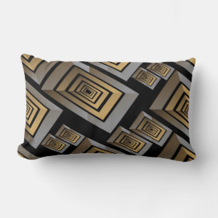 Decorative Silver Maze Design Pillow