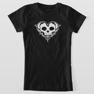 Decorative Skull Heart T-Shirt