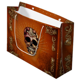 Decorative skull large gift bag
