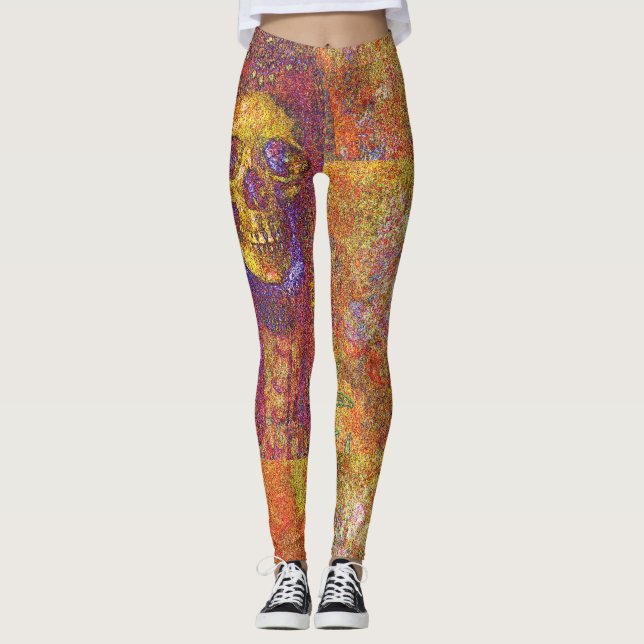 Decorative Skull Leggings (Front)