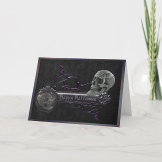 Decorative Skulls Halloween Card