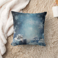 Decorative Snow Blue & White Ball Merry Christmas
