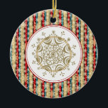 Decorative Snowflake Christmas Ornaments<br><div class="desc">This elegant ornament can be totally personalised by you to make a wonderful holiday gift for anyone on your shopping list!
Artwork by Sarah Paris</div>