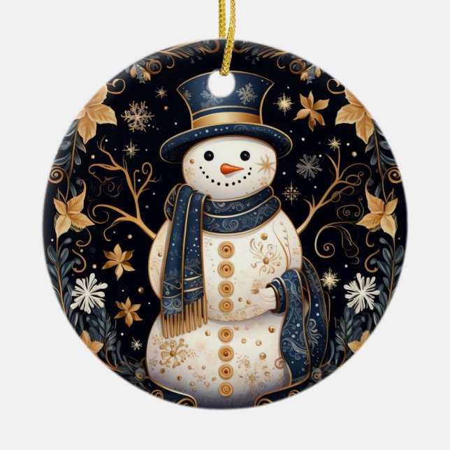 Decorative Snowman Ornament (Front)