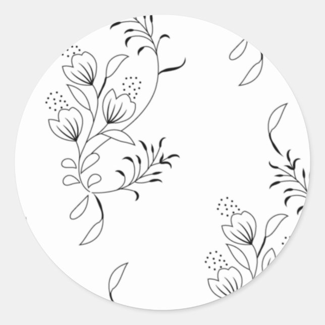 Decorative, Soapstone, Bianca Classic Round Sticker (Front)