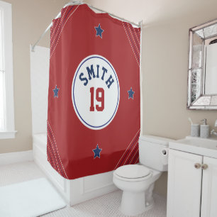 Decorative Sport Theme Shower Curtain