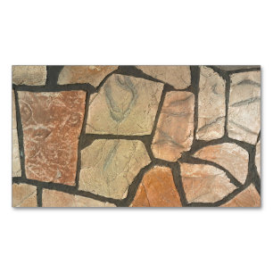 Decorative Stone Paving Look Magnetic Business Card