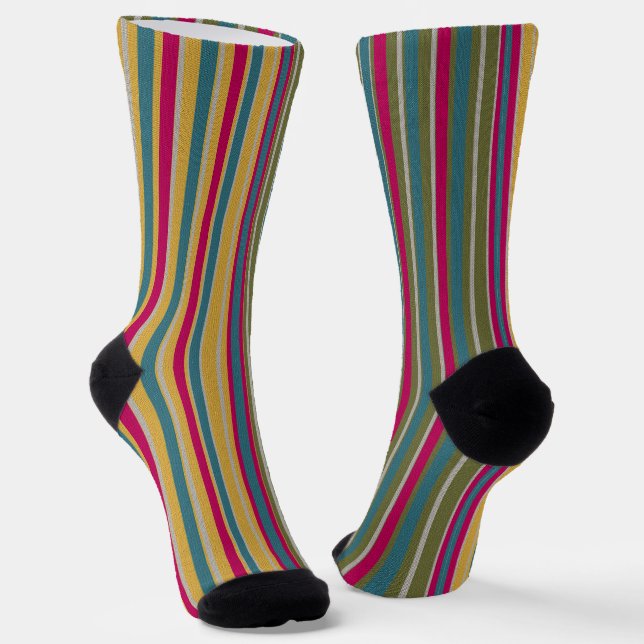  Decorative Striped  Socks (Angled)