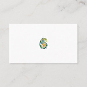 Decorative Style, Dark Blue Green, Wattle Appointment Card