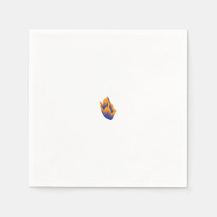 Decorative Style, Dark Blue Green, Wattle Napkin