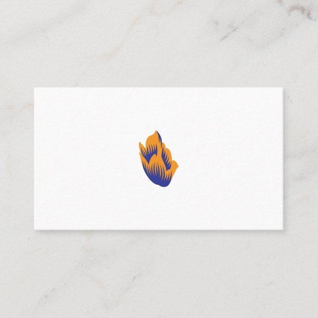Decorative Style, Dark Blue Green, Wattle Place Card (Front)