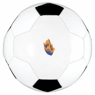 Decorative Style, Dark Blue Green, Wattle Soccer Ball