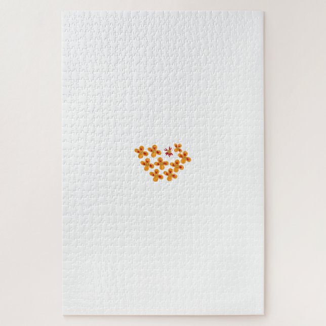 Decorative Style, Dull Orange, Cornell Red Jigsaw Puzzle (Vertical)