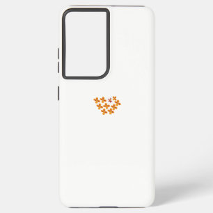 Decorative Style, Dull Orange, Cornell Red Samsung Galaxy Case